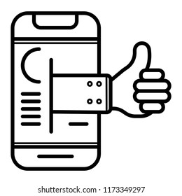 Vector app review icon