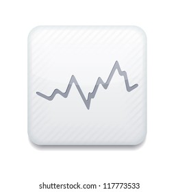 Vector app stock white icon. Eps10