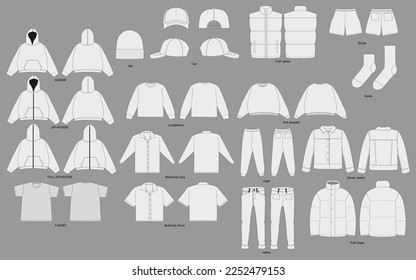 Clothing Templates Vector Art & Graphics