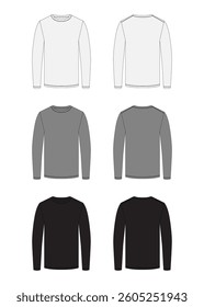 Vector apparel mockup in a minimal linear style. Clean outline illustration for showcasing clothing designs, branding, and prints. Ideal for fashion, e-commerce, and marketing visuals.