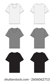 Vector apparel mockup in a minimal linear style. Clean outline illustration for showcasing clothing designs, branding, and prints. Ideal for fashion, e-commerce, and marketing visuals.