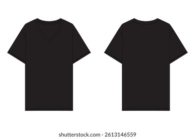 Vector apparel mockup in a minimal linear style. Clean outline illustration for showcasing clothing designs, branding, and prints. Ideal for fashion, e-commerce, and marketing visuals.