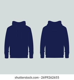 Vector apparel mockup in a minimal linear style. Clean outline illustration for showcasing clothing designs, branding, and prints. Ideal for fashion, e-commerce, and marketing visuals.