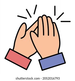  Vector Applause Filled Outline Icon Design

