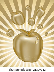 vector apple
