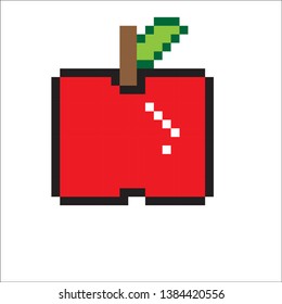 vector apple concept pixel art