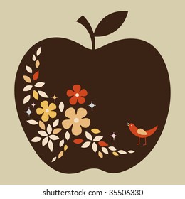 vector apple design