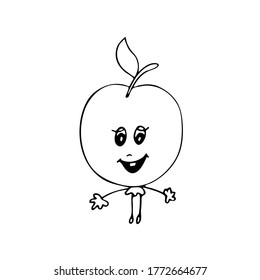 manzana vectorial para el diseño de comida.