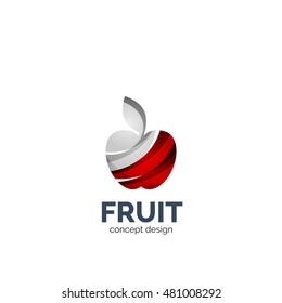 Diseño de iconos de negocios de vectores de manzanas