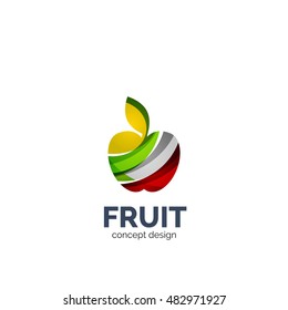 Diseño de iconos de negocios de vectores de manzanas