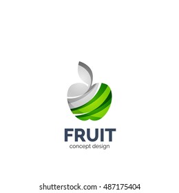 Diseño de iconos de negocios de vectores de manzanas