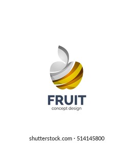 Design des Vektorapfelobstgeschäftssymbols