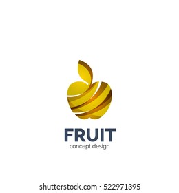 Design des Vektorapfelobstgeschäftssymbols