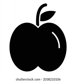 Diseño de iconos de glifos de Apple vector
