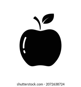 vector apple icon in flat style