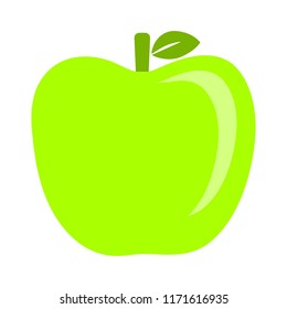 vector apple illustration isolated - healthy fresh fruit symbol, natural sign