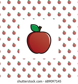 Vector apple pattern