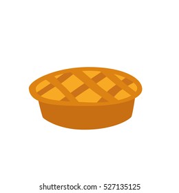 Vector apple pie icon template