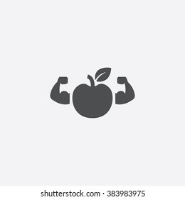 Vector apple power Icon