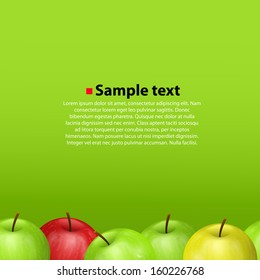 Vector apple sameness background