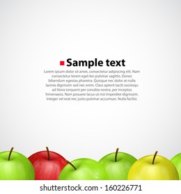 Vector apple sameness background