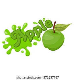 Vector apple splash 
