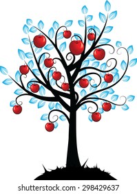 vector apple tree