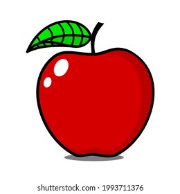 vector apples for examples children coloring , simple and attractive design