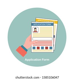 Vector application form - Illustration
