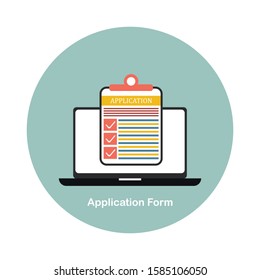 Vector application form - Illustration