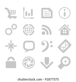 Vector application icons isolated on white background
