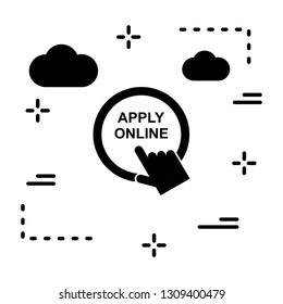  Vector apply online icon