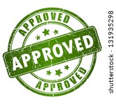 Vector approved stamp
