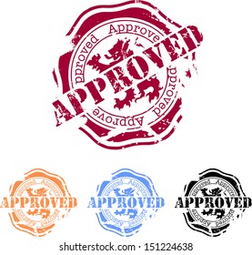 Vector approved stamp 