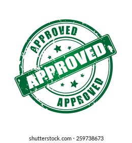 Vector approved stamp