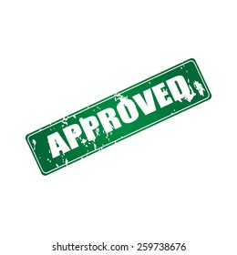 Vector approved stamp