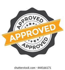 Vector Approved Stamp or Seal for Documents