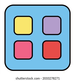 Vector Apps Filled Outline Icon Design
