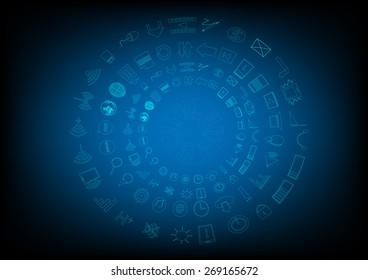 Vector Apps mobile phone background graphic