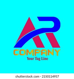 Vector of AR letters that can be used for logos, product brands, symbols, clothing brands, fabrics, shoes, hats and others