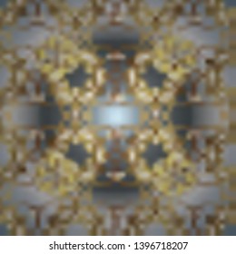 Vector. Arabesque texture abstract vintage background, floor tiles surface ornament flower pattern. Pattern in neutral and gray colors. Gorgeous seamless patchwork pattern from colorful Moroccan.