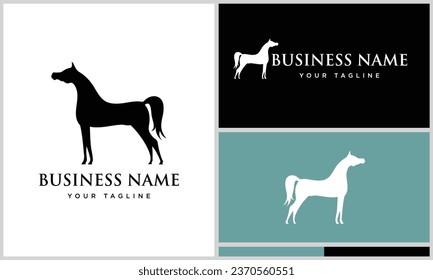 vector arabian horse design template