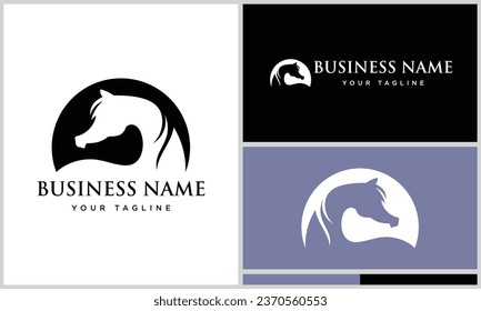 vector arabian horse design template