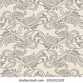 Vector Arabian paisley pattern design