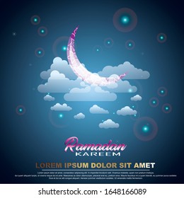 
vector Arabic calligraphy ramadan kareem combined with shiny crescent moon, beautiful gold star, galaxy background very suitable for greeting cards, banners and other uses.