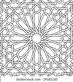 vector - arabic ceramic tile