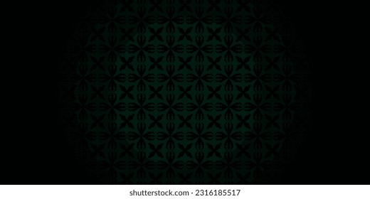 fondo verde vectorial de motivos árabes	