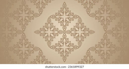 fondo verde vectorial de motivos árabes	