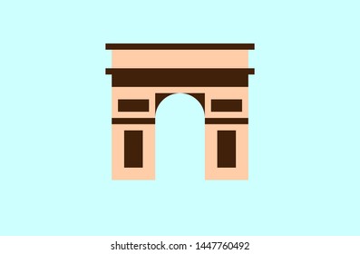 vector of Arc de triomphe of France