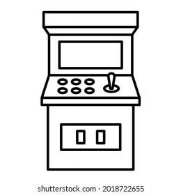 Diseño de iconos de esquema de arcada de vector
